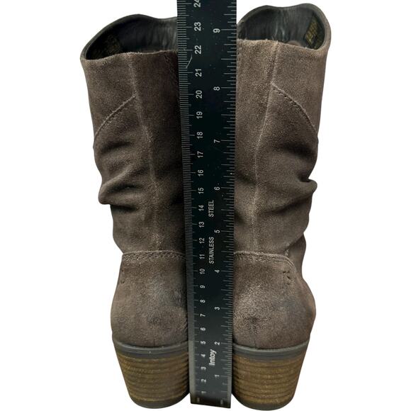 Josef Seibel Suede Mid Calf Boots Womens SZ 38 Brown Western Boho Minimalist - Picture 9 of 11